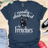 Easily distracted by frenchies - V13 - The Portrait T-Shirt